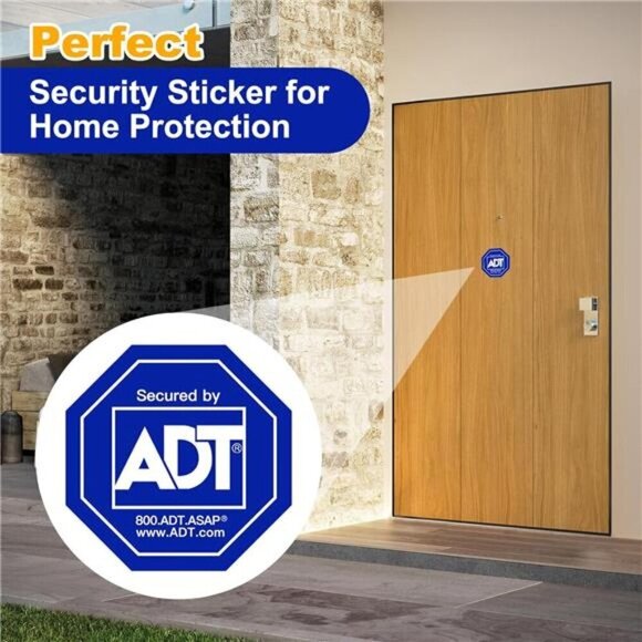 ADT Stickers 12 Pack Security Camera HD Printed Waterproof Window Yard Sign NEW - Picture 5 of 7